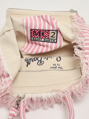 4. Borsa donna Colette in lino Linen Strip V 21