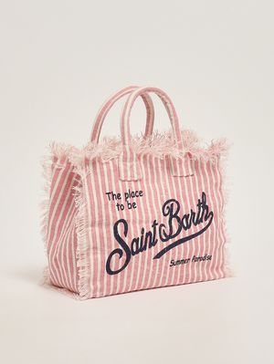 2. Borsa donna Colette in lino Linen Strip V 21