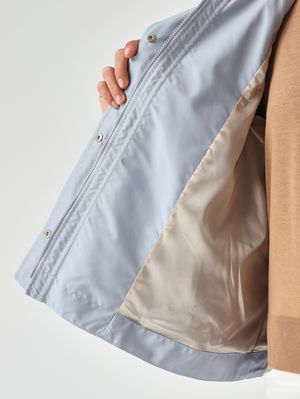 5. Women's nylon parka Sky Blue