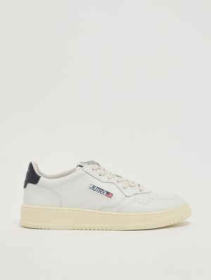 1. Zapatillas Medalist de piel para hombre Blanco-Azul