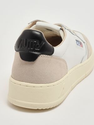 5. Herren-Sneaker Medalist aus Leder Schwarz-Weiß