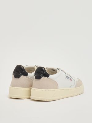 3. Herren-Sneaker Medalist aus Leder Schwarz-Weiß