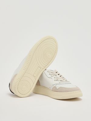 4. Herren-Sneaker Medalist aus Leder Schwarz-Weiß
