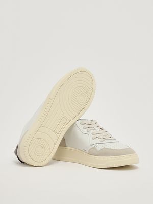 4. Zapatillas para hombre Medalist de piel Blanco-Moro