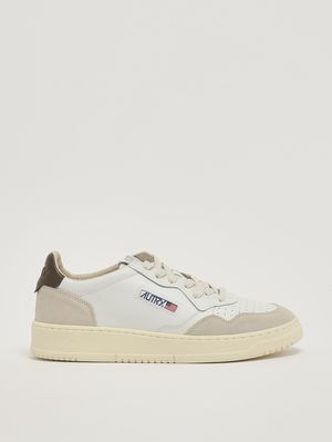 1. Zapatillas para hombre Medalist de piel Blanco-Moro