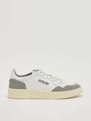 1. Baskets homme Medalist en cuir Blanc-Gris