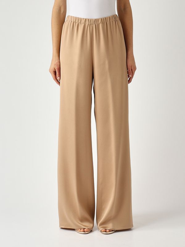 Tiete women's trousers in satin-effect fabric Gold Antonelli