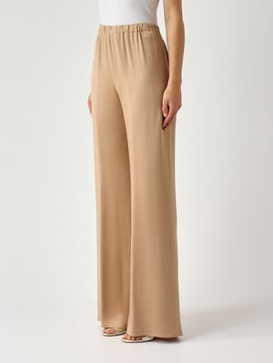 3. Damenhose Tiete aus satiniertem Stoff Gold