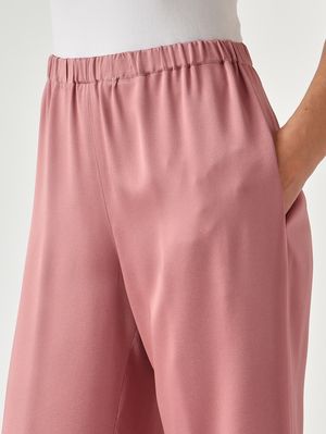 5. Damenhose Tiete aus satiniertem Stoff Altrosa