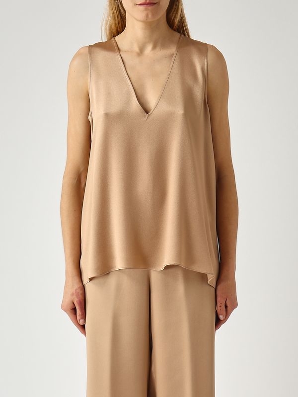 1. Top donna Angelica in misto seta Oro Antonelli n5913q