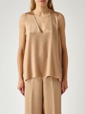 1. Top donna Angelica in misto seta Oro