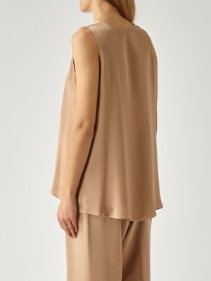 4. Top donna Angelica in misto seta Oro