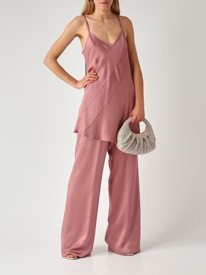 2. Alma Damen-Top aus satiniertem Stoff Antikrosa