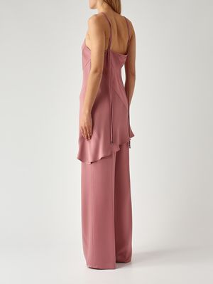 4. Alma Damen-Top aus satiniertem Stoff Antikrosa
