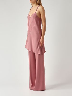 3. Alma Damen-Top aus satiniertem Stoff Antikrosa