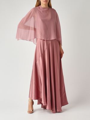2. Robe Natasha en mélange de soie pour femme Rose antique