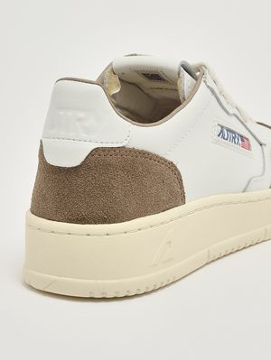 5. Zapatillas de mujer Medalist de piel Blanco-Antílope