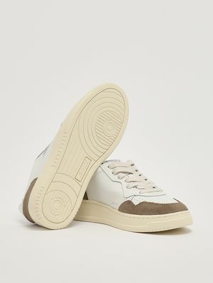 4. Zapatillas de mujer Medalist de piel Blanco-Antílope