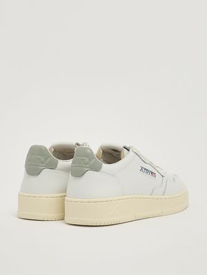 3. Zapatillas de mujer Medalist de piel Blanco-Verde