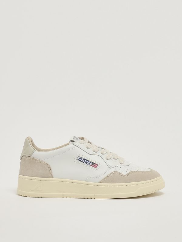 1. Sneakers donna Medalist in pelle Bianco-Pelican Autry aulwls14