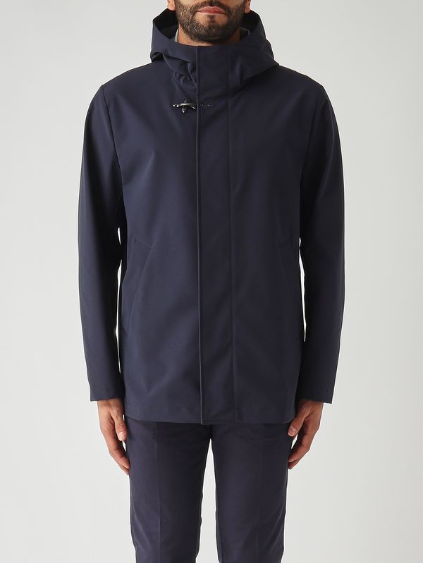1. Parka uomo Travel in tessuto tecnico stretch Navy Fay nam03520550zaw