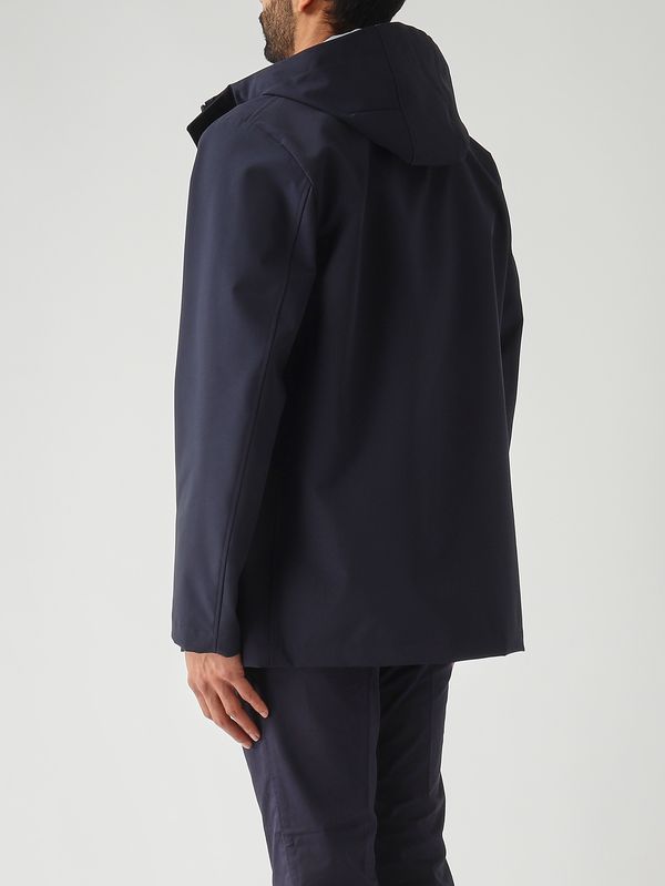 4. Parka uomo Travel in tessuto tecnico stretch Navy Fay nam03520550zaw