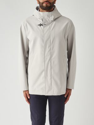 1. Herren-Travel-Parka aus technischem Stretchmaterial Eis