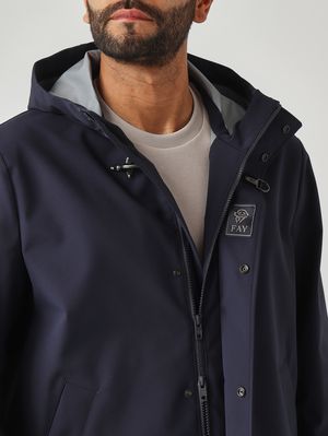 5. Parka uomo Travel in tessuto tecnico stretch Navy