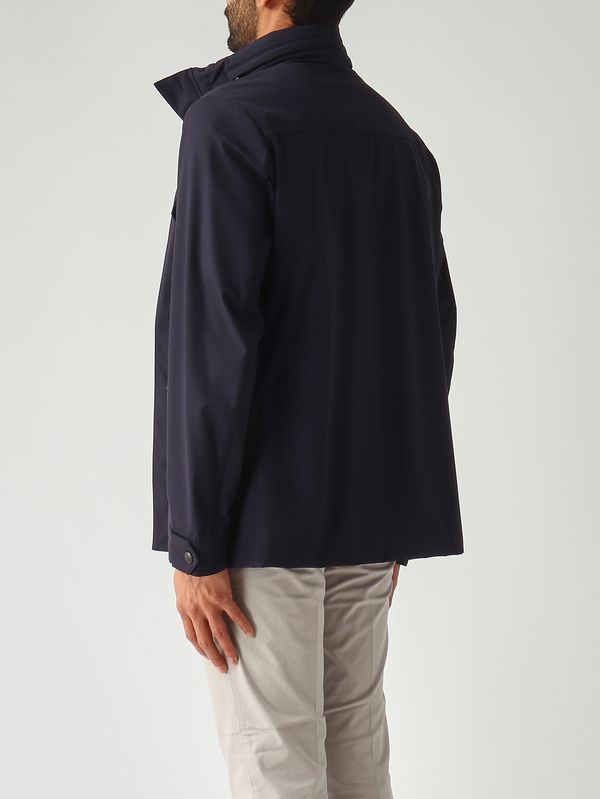 4. Veste homme Travel en nylon stretch Bleu marine Fay nam1952021svuw