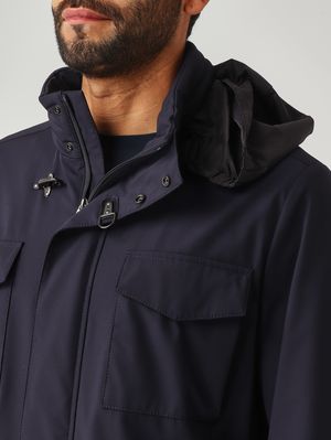 5. Veste homme Travel en nylon stretch Bleu marine