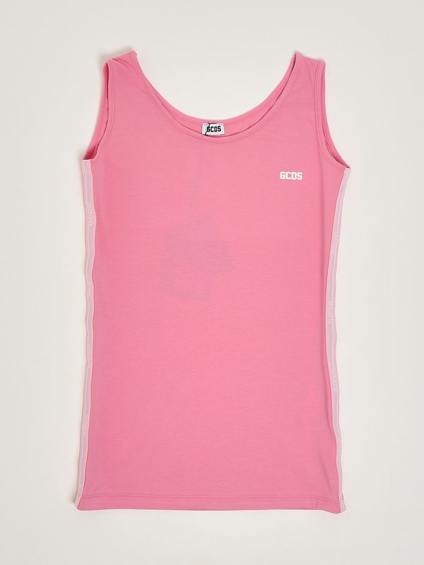1. Vestido de niña de algodón elástico. Rosa GCDS c1gjqb559j336