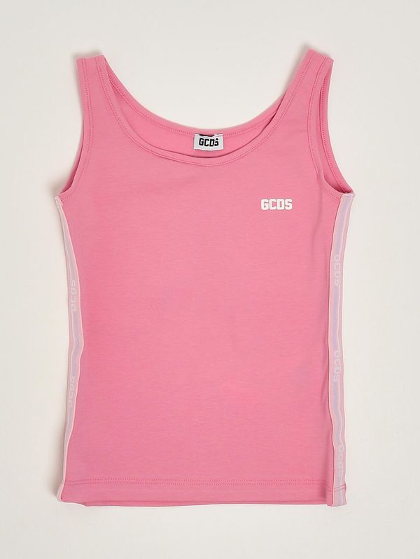 1. Vestido de niña de algodón elástico. Rosa GCDS c1gkqb559j336
