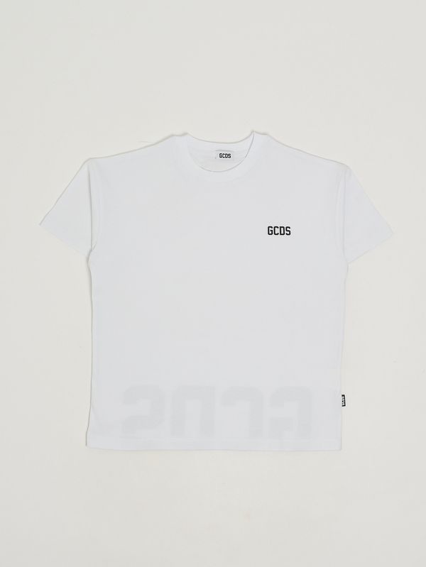 T-shirt en coton pour garçon Blanc GCDS