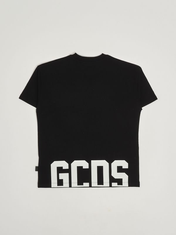 2. Camiseta de algodón para niño Negro GCDS z0ujqc587j105