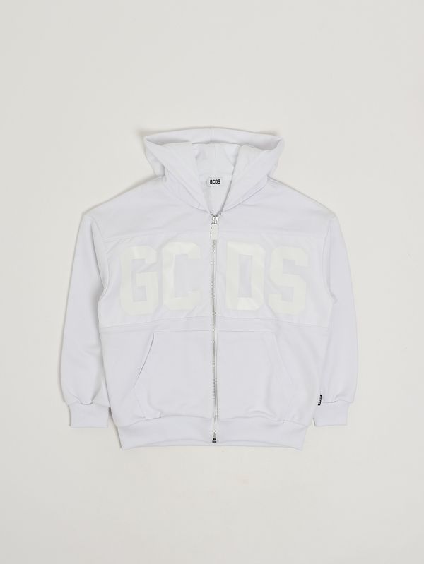 1. Boys' cotton-blend sweatshirt White GCDS z0ujqe595f004