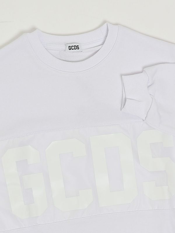 3. Sudadera para niño de mezcla de algodón Blanco GCDS z0ujqe596f004