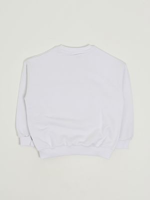 2. Sudadera para niño de mezcla de algodón Blanco
