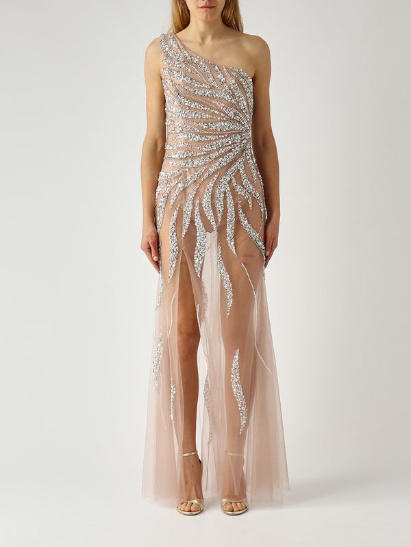 Women's tulle dress Nude Bianca Brandi