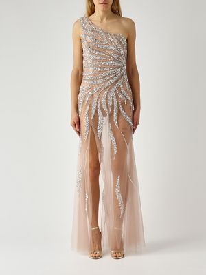 1. Damenkleid aus Tüll Nackt