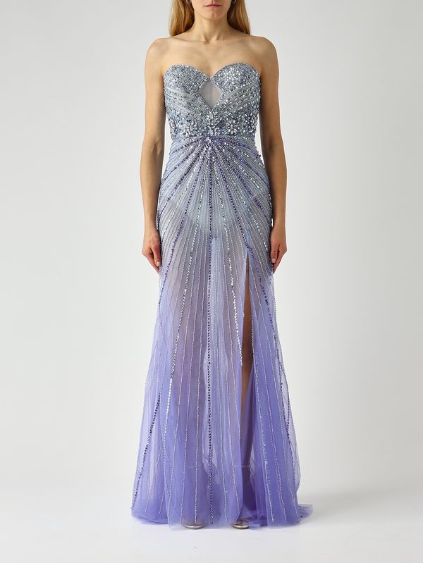 1. Women's tulle dress Powder blue Bianca Brandi 29528