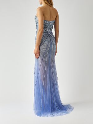 4. Women's tulle dress Powder blue