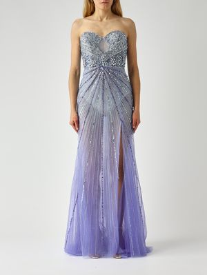 1. Women's tulle dress Powder blue