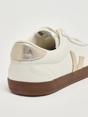 5. Damen-Sneaker Volley aus Leder Butter-Gold