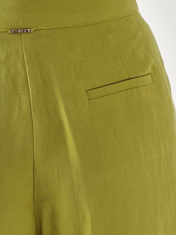 5. Pantalone donna in lycra e lino Avogado Oil Twinset 261tt2552