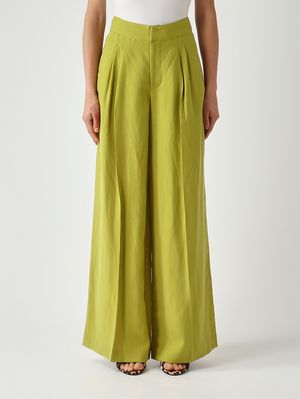 1. Pantalone donna in lycra e lino Avogado Oil