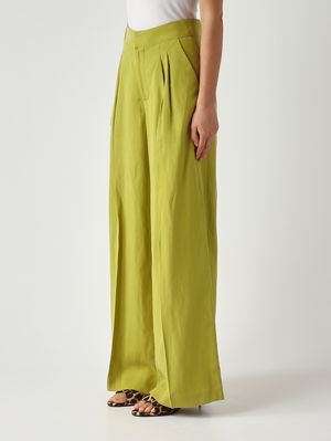 3. Pantalone donna in lycra e lino Avogado Oil