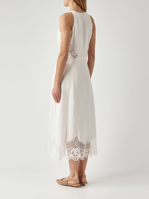 4. Women's viscose and linen dress White Twinset 261tt2241