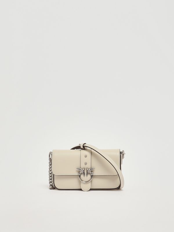 4. Sac femme Love One Slouchy Baby en cuir Blanc Pinko 105353a0qo