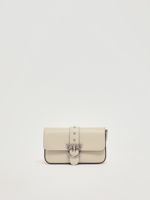 1. Sac femme Love One Slouchy Baby en cuir Blanc Pinko 105353a0qo