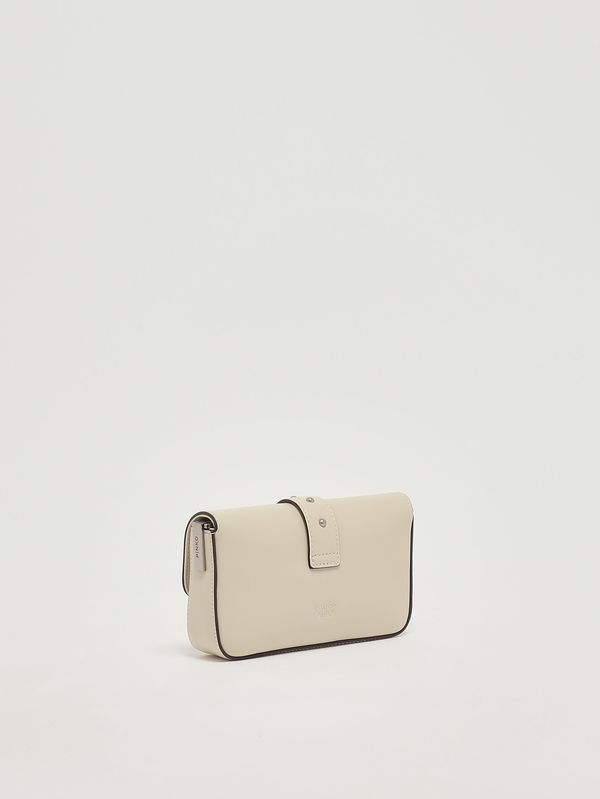 3. Sac femme Love One Slouchy Baby en cuir Blanc Pinko 105353a0qo